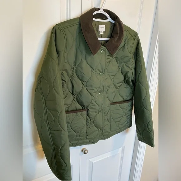 NWT J.Crew quilted barn jacket - Picture 3 of 12